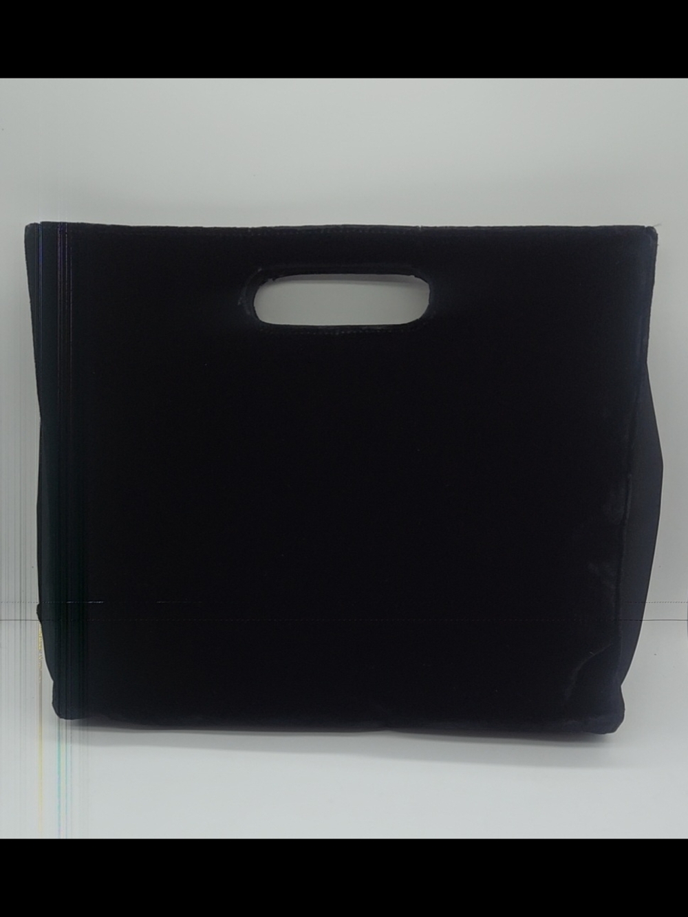 Prada Black Velvet Cutout Handle Tote - Picture 9 of 12